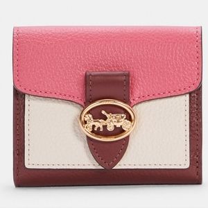 NEW 🎀 Coach Georgie Small Wallet In Colorblock